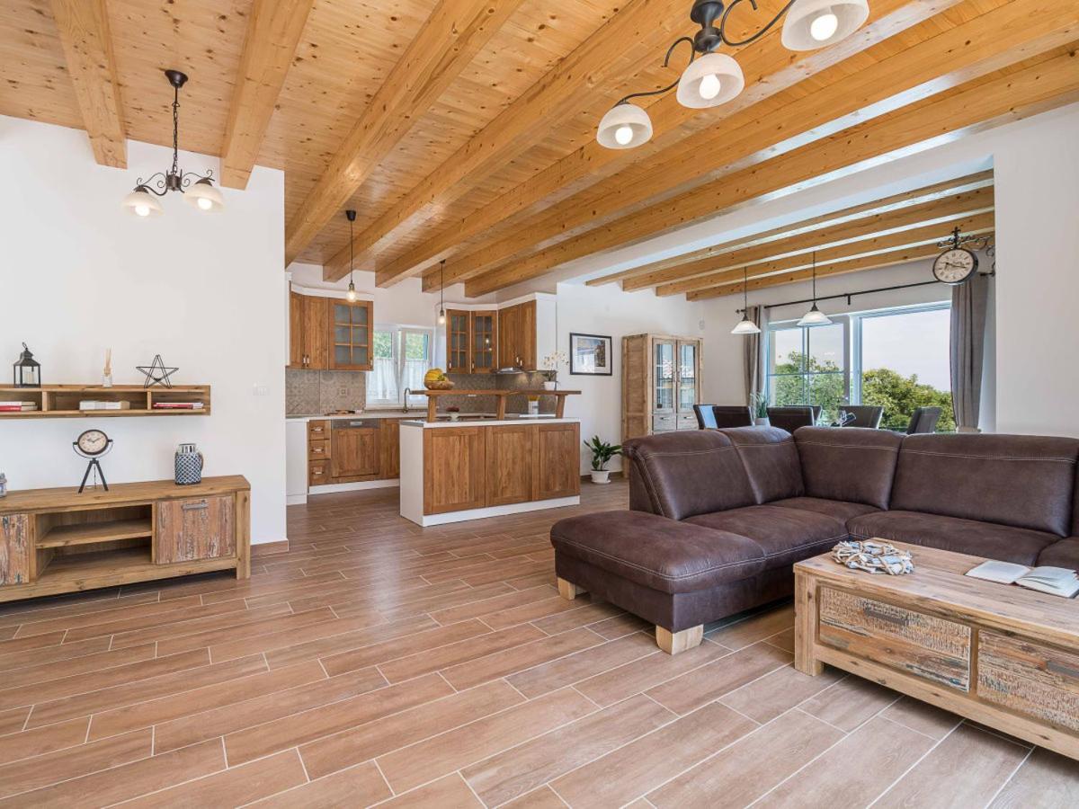 Moderne Istrische Steinvilla - 4 Sterne Mit Privatem, Beheizbaren Pool & Meerblick Kavran Екстериор снимка